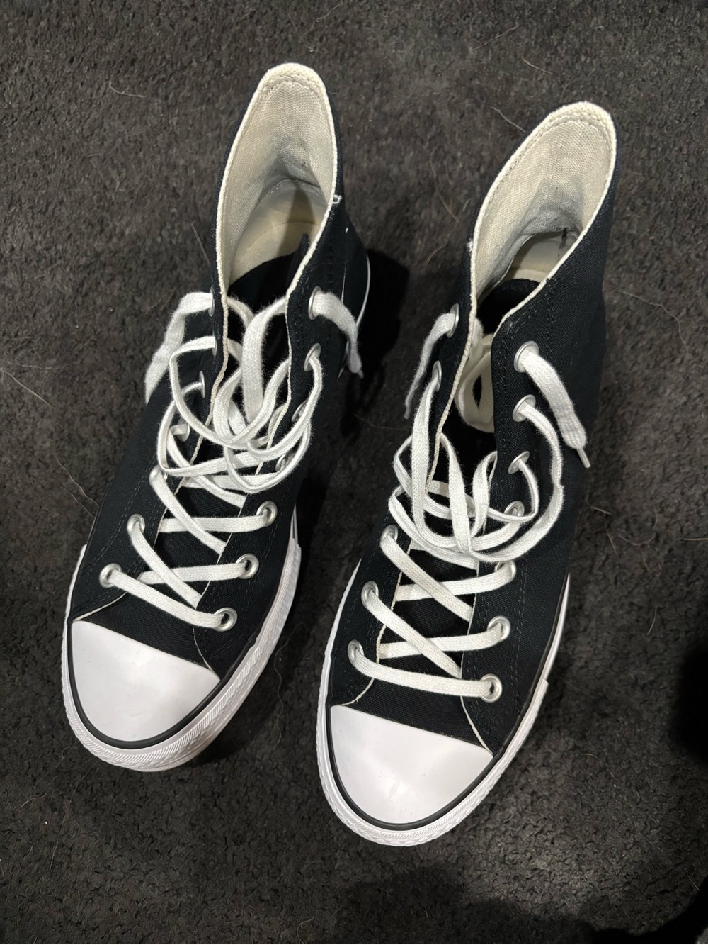 Converse Chuck Taylor Lift All Star High Top Sneakers - Black sz womens 9